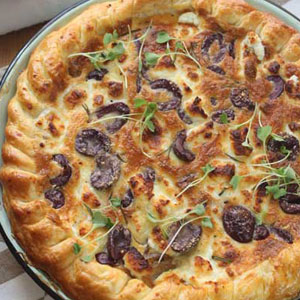 Sweet Balsamic Onion Goat's Cheese & Onion Tart