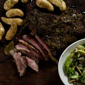Barbeque Butterflied Lamb