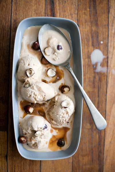 Swirly Toffee and Hazelnut Ice Cream
