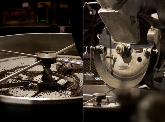 Roasting coffee at Truth Coffee in Cape Town