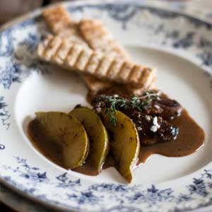 Seared-Fresh-Duck-Liver-with-Pear-and-Port-Sauce