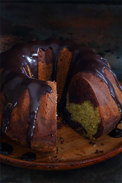 Choc Pistachio Nut Marble Cake Choc Pistachio Nut Marble Cake