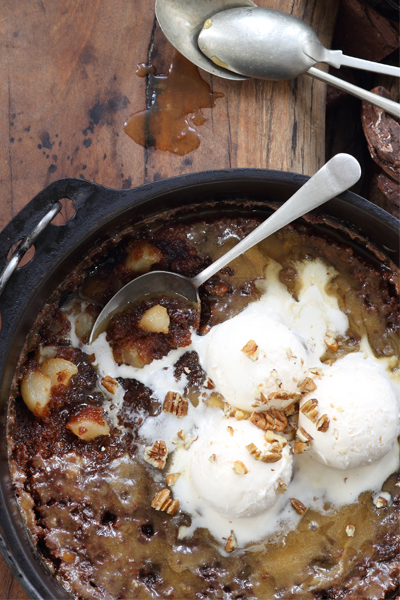 Pecan & Pear Sticky Caramel Pudding