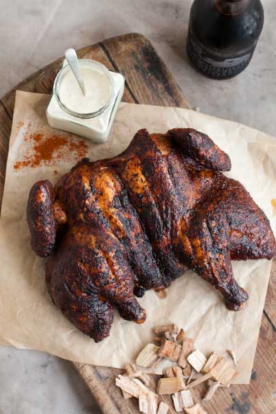 Smokey spring chicken