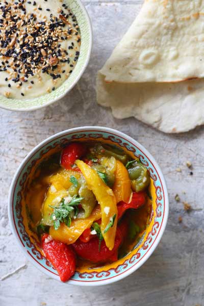 Vegetarian Braai Recipes marinated peppers
