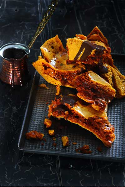 recipes with honey honeycome dipped dark chocolate