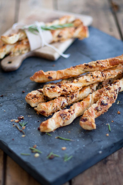Herby Cheese and Bacon Straws