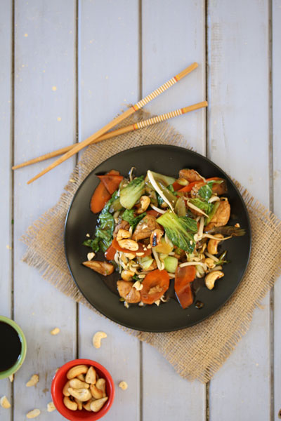 Cashew Nut Chicken in a Flash