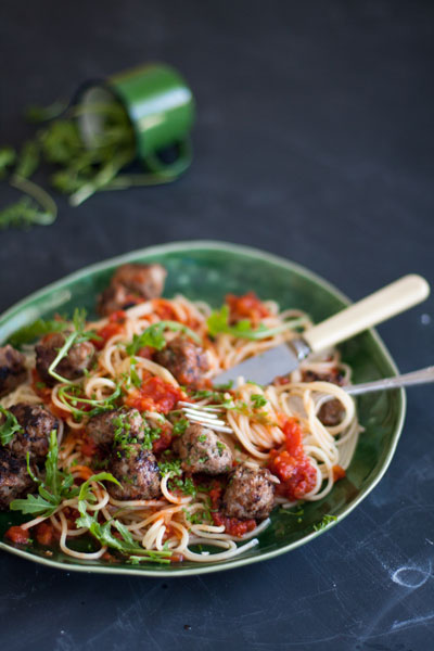 spaghetti meatballs
