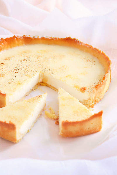White Chocolate Panna Cotta Tart