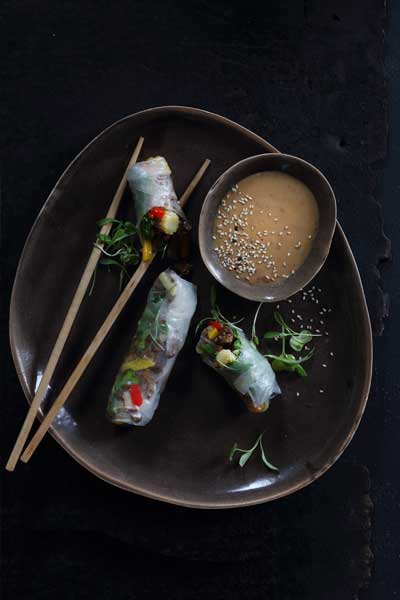 rice paper rolls spicy recipes