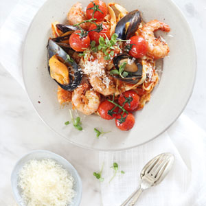 Prawn and Mussel Pasta