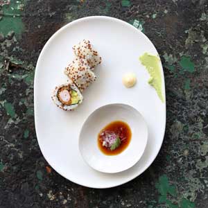 Tempura Argentinian Prawn Quinoa Sushi