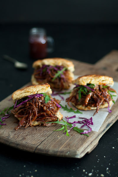 Mexican Food - Chipotle Beef Brisket with Cheddar Biscuits