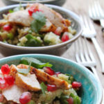 Chicken Quinoa Salad With Pomegranate and Fresh Herbs