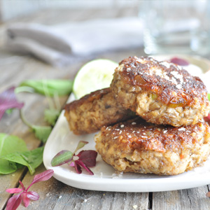 Mushroom-fishcakes