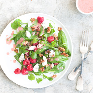 Raspberry-Goats-Cheese-Salad