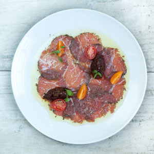Brad-Ball-beef-carpaccio-caponata