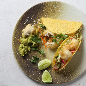 Nikkei Style Fish Tacos