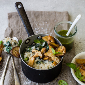 Vegan-Chicken-and-Mushroom-Risotto
