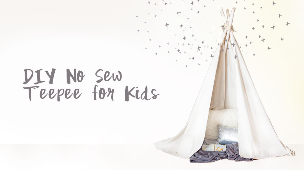 DIY_No sew Teepee for kids