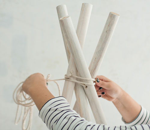 No-Sew Teepee for Kids