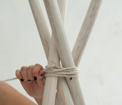 No-Sew Teepee for Kids