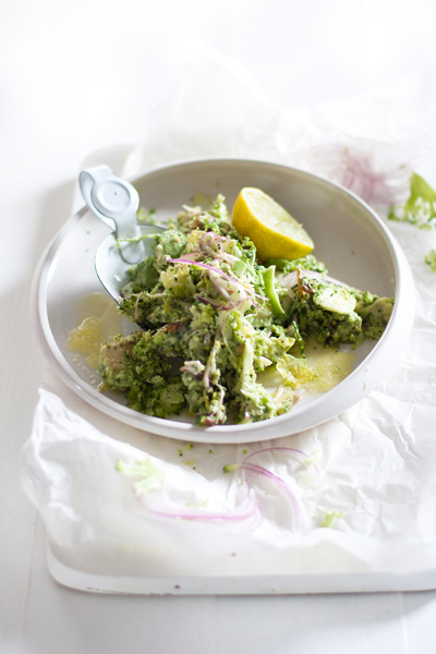 waterless cooking broccoli slaw
