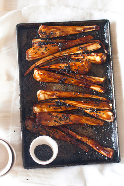 Vegetarian Braai Recipes - Sweet and Sticky Parsnips
