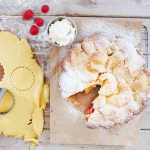 apple raspberry pie