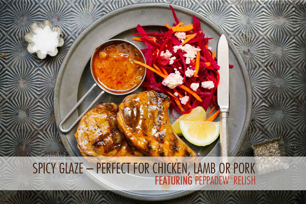 Spicy Glazed Lamb Chops Peppadew