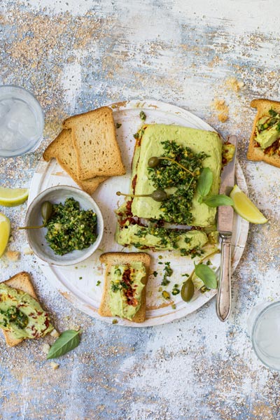 different ways to use guacamole - guacamole terrine