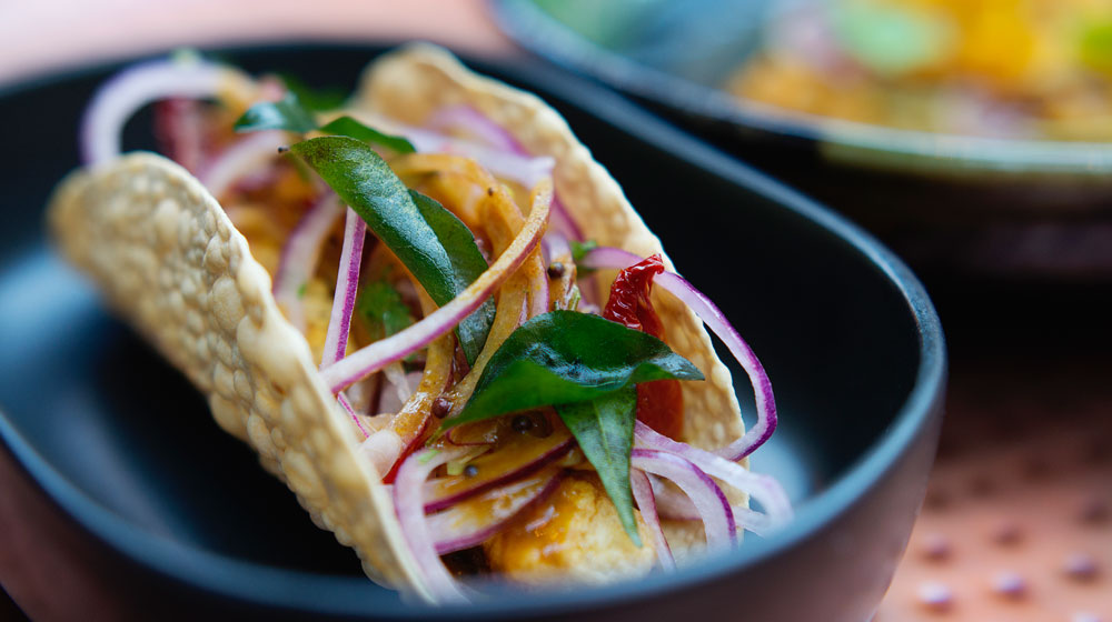Fish Taco by Chef John van Zyl of Thali Restaurant
