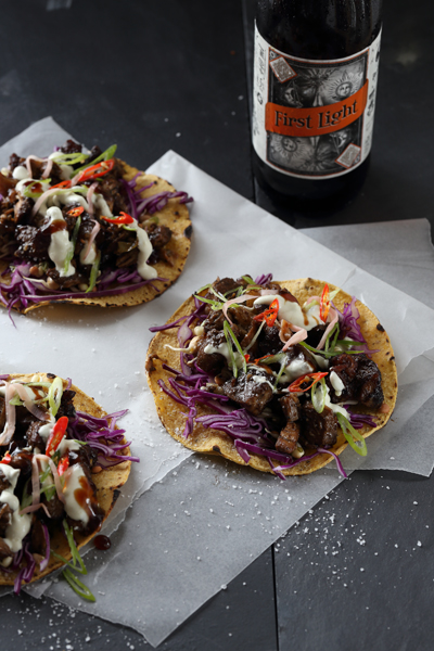 Beer Recipes Asian Beer Braised Pork Neck Tacos