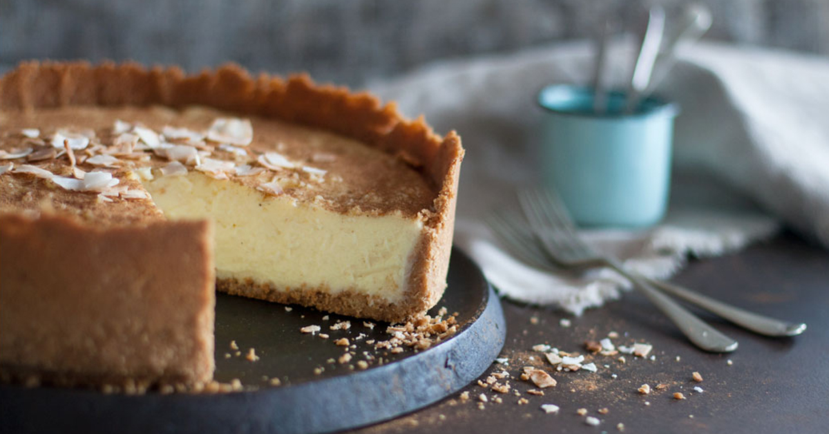 Traditional South African Food Coconut-Condensed-Milk-Tart-
