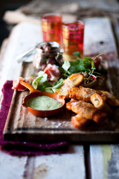 Best Cheese Recipes Crispy Haloumi Wrapped in Prosciutto & Phyllo Pastry