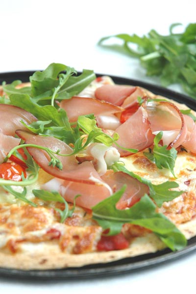 Best Cheese Recipes Wholewheat Prosciutto & Cheese Pizzas