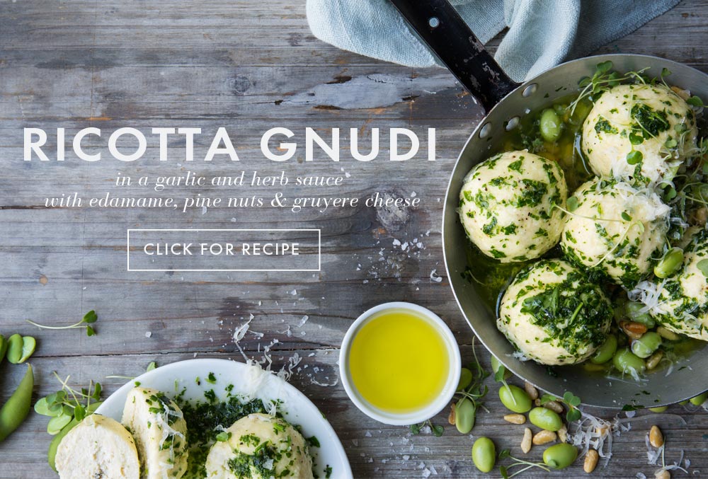 Avocado Oil Recipes - ricotta gnudi