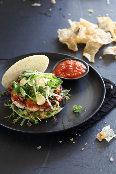 spicy fish burger