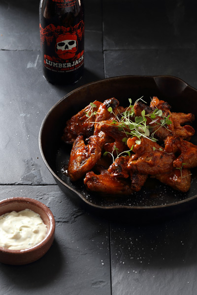 amber ale wings spicy recipes