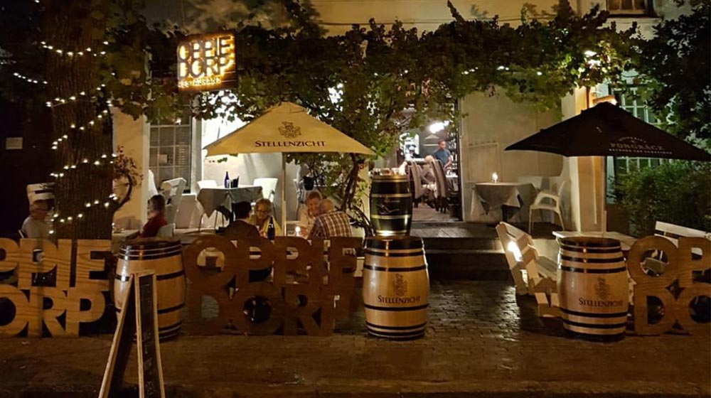 restaurants in Stellenbosch oppie dorp