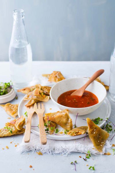 recipes with honey deep fried chicken & vegetable dumplings