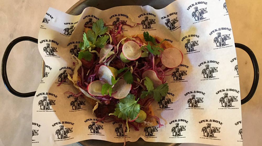 restaurants in Stellenbosch spek & bone