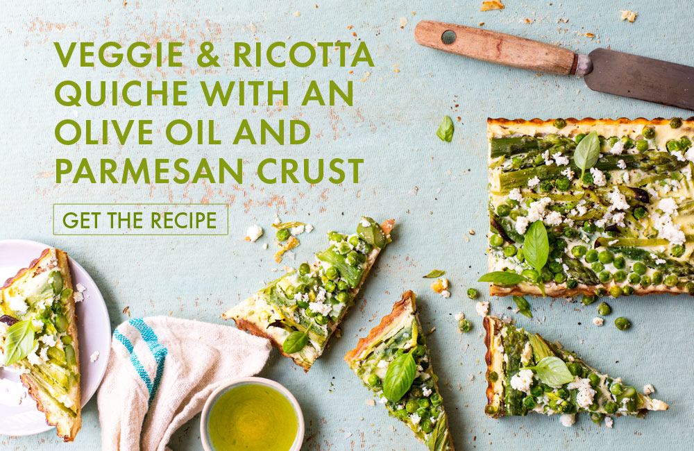 2017 Absa Top 10 Olive oil Awards Veggie & Ricotta Quiche Recipe