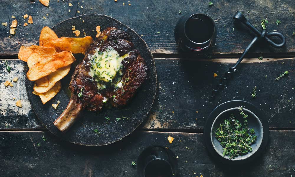 Farm To Table Cooking with Boschendal | Reverse sear Ribeye steak