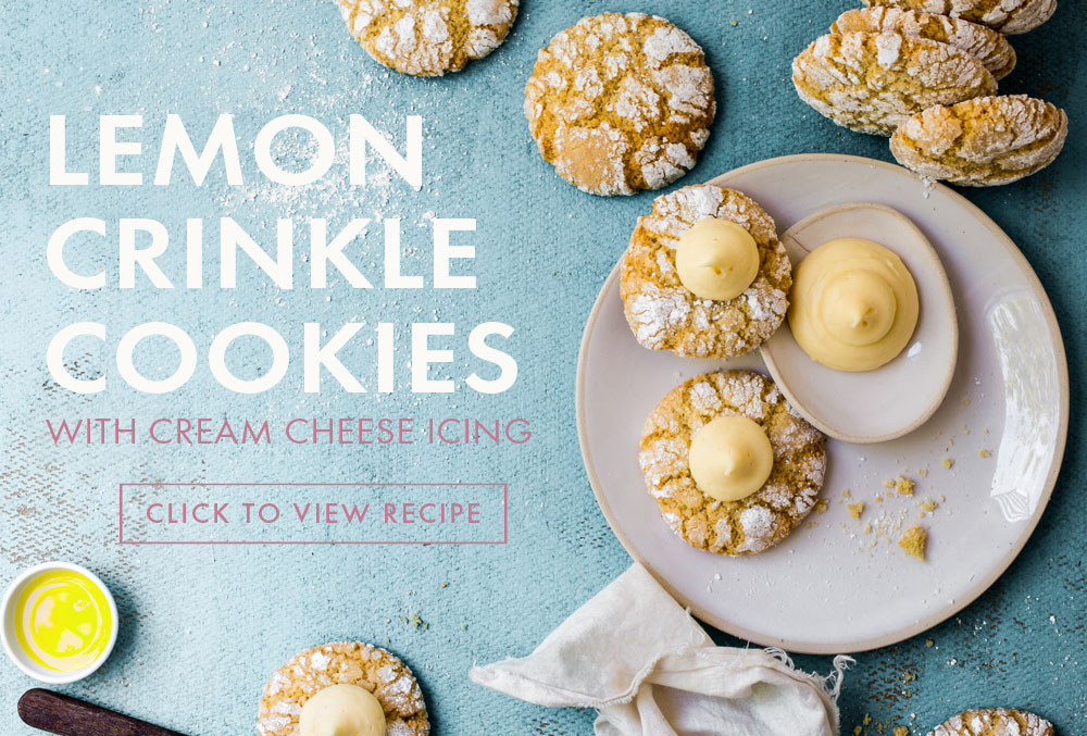 Cook and Bake with Avocado Oil - Lemon Crinkle Cookies