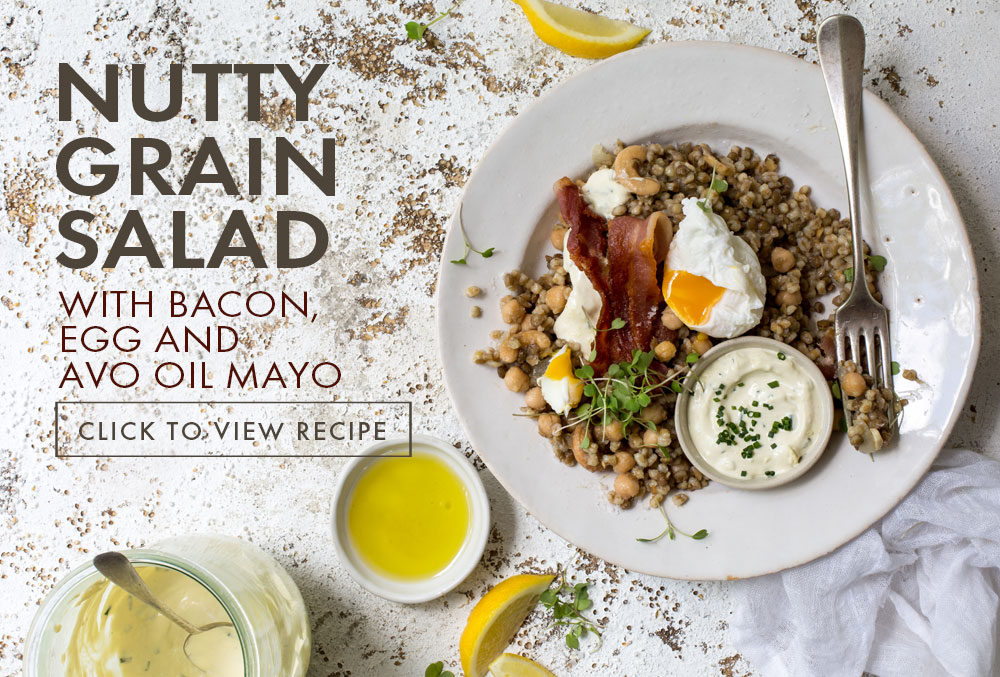 Cook and Bake with Avocado Oil - nutty Grain Salad