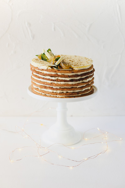 fun Christmas baking ideas Festive Biscuit Custard Layer Cake