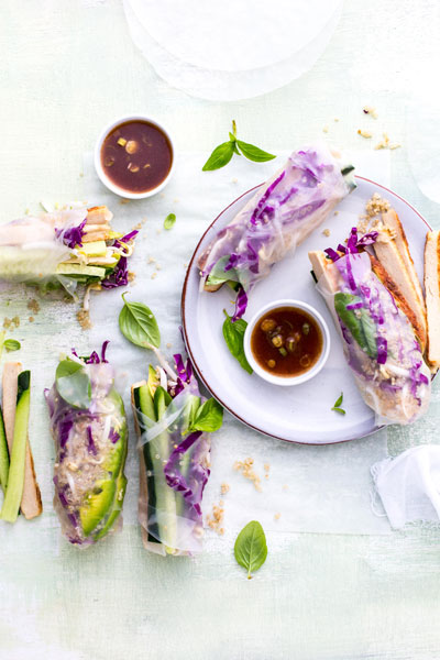 Quorn Rice Paper Rolls