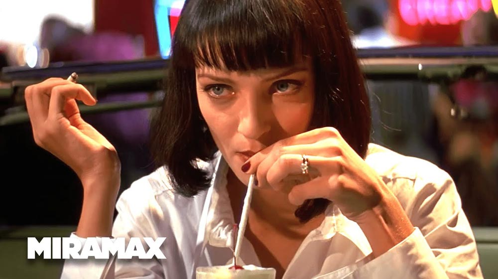 Uma Thurman Pulp Fiction Food in Movies